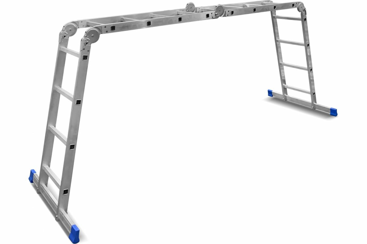 Алюминиевая лестница-трансформер LadderBel 4 секции по 4 ступени LT444PROF - фотография № 1