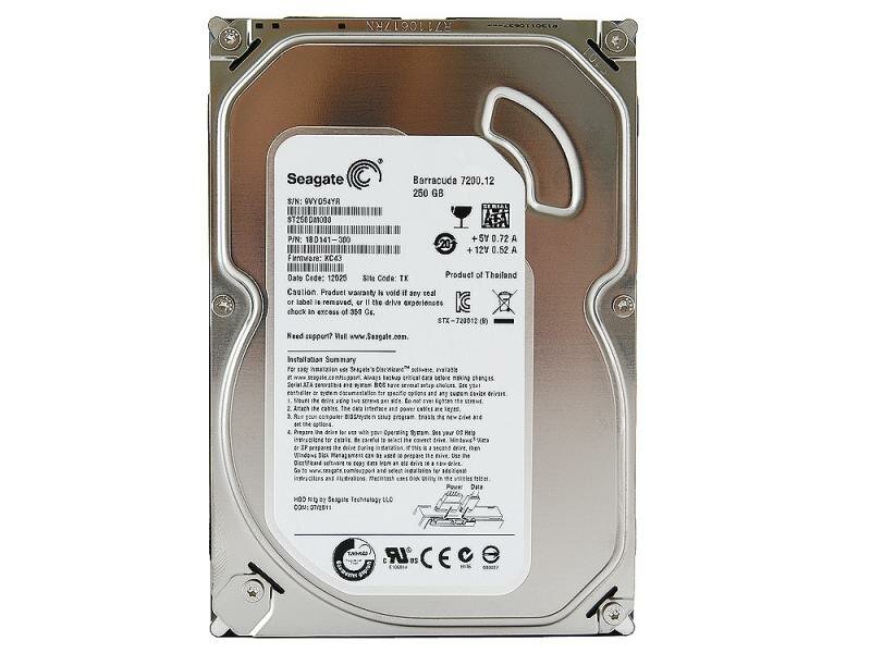 Жесткий диск HDD 250Gb Seagate, SATA-III, 16Mb, 7200rpm (ST250DM000)