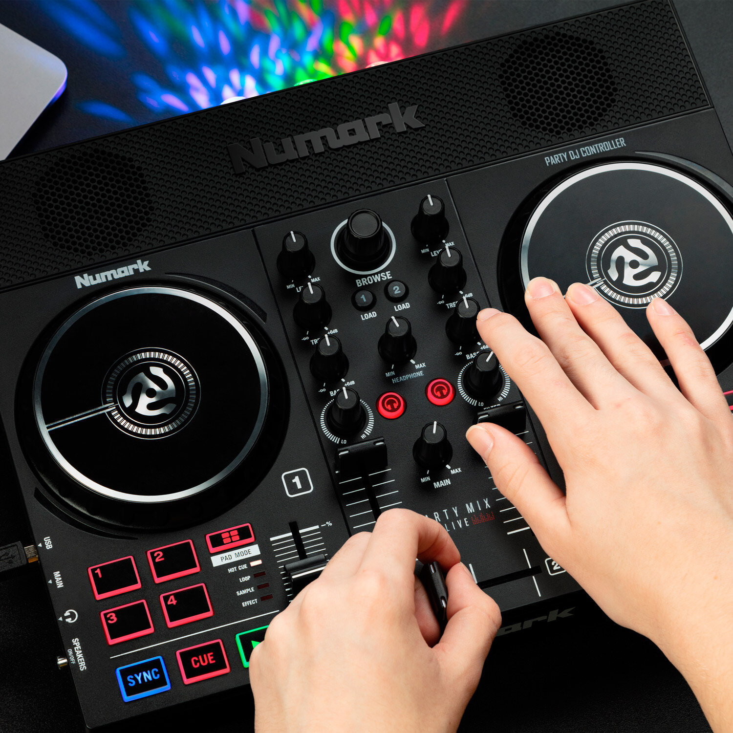 DJ станции, комплекты, контроллеры Numark Party Mix Live — фото 3