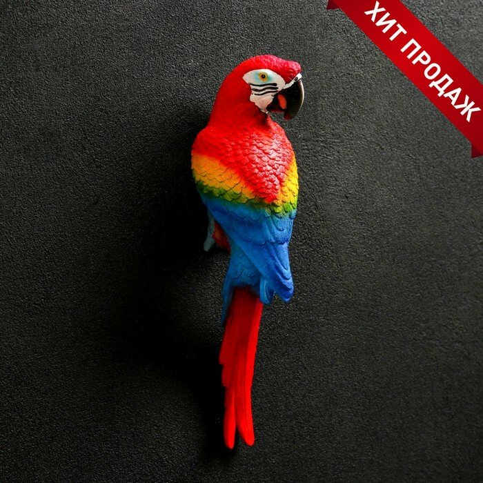 фото Подвесной декор "Красный Ара" 8х7х26см