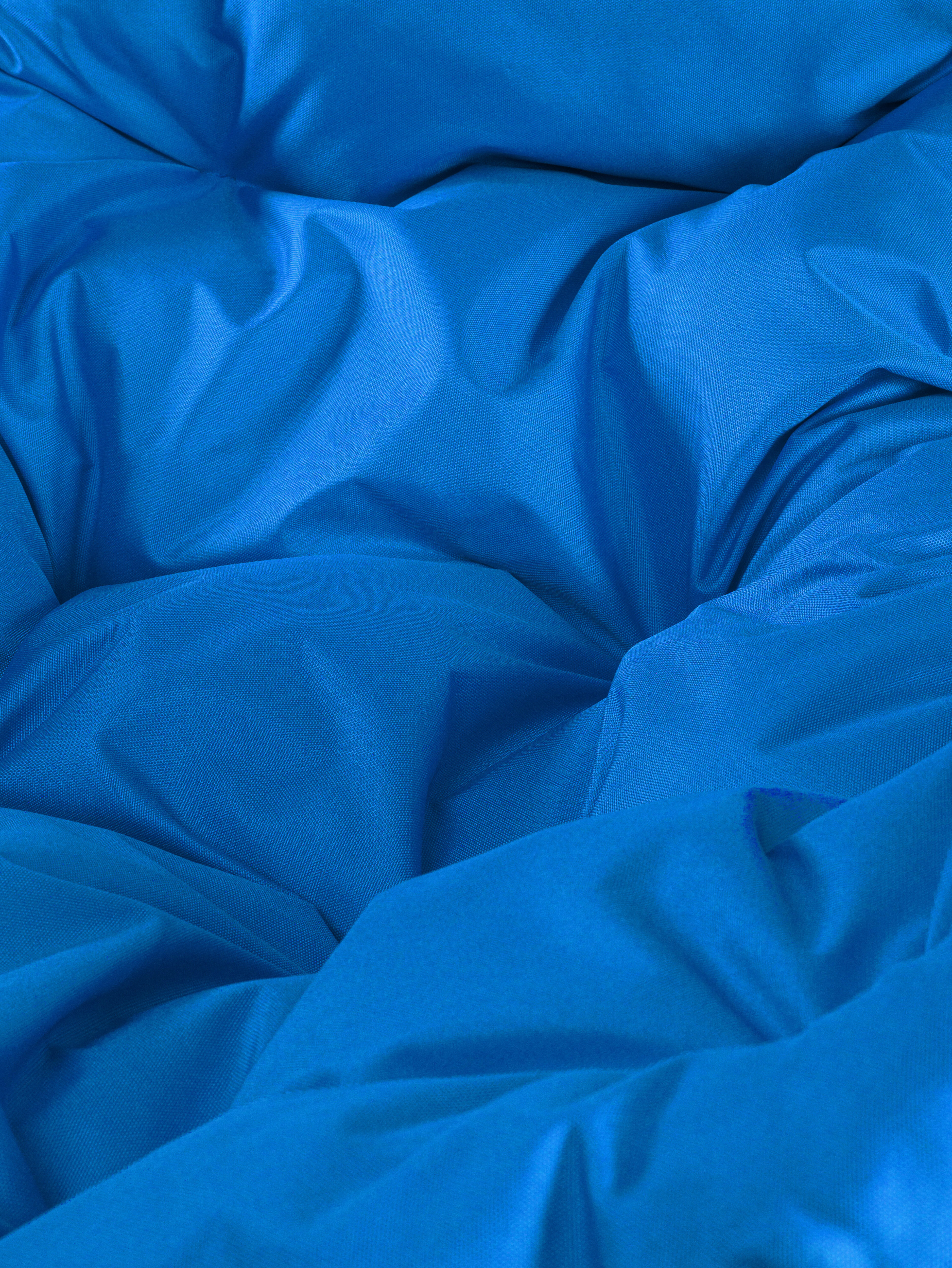 Подвесное кресло Люкс серое, синяя подушка - фотография № 17