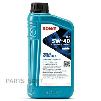 ROWE 20138-0010-99 Синтетическое моторное масло HIGHTEC MULTI FORMULA SAE 5W-40 1л.