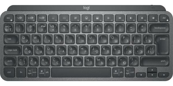 Клавиатура беспроводная Logitech MX Keys Mini Graphite Bluetooth графитовый (920-010501)