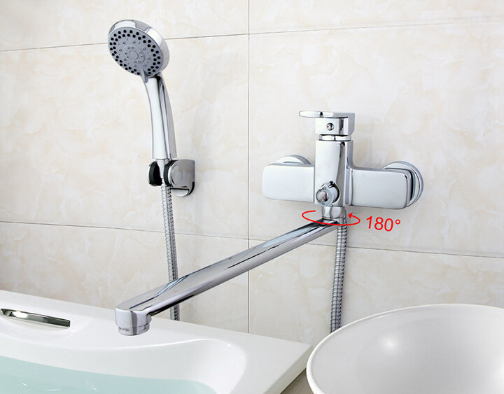 Frap вращающийся смеситель а 180 градусов для ванной комнаты FA2273 - фотография № 3