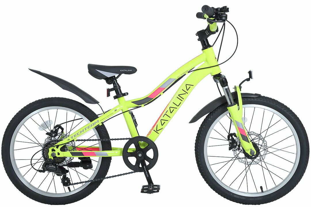 Велосипед Tech Team Katalina 20"х11" желтый