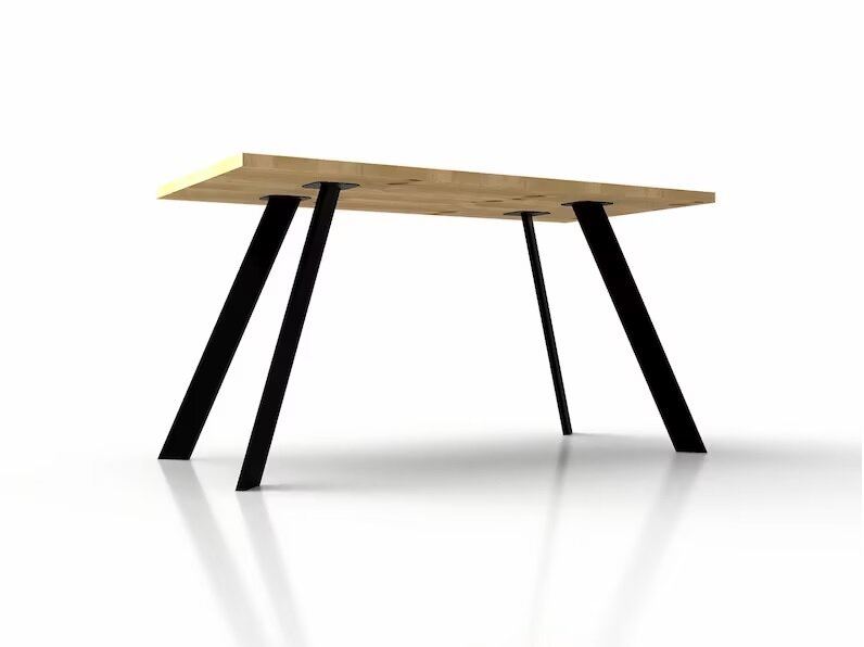 Обеденный прямоугольный универсальный стол в стиле Лофт Модель 36 - фотография № 4