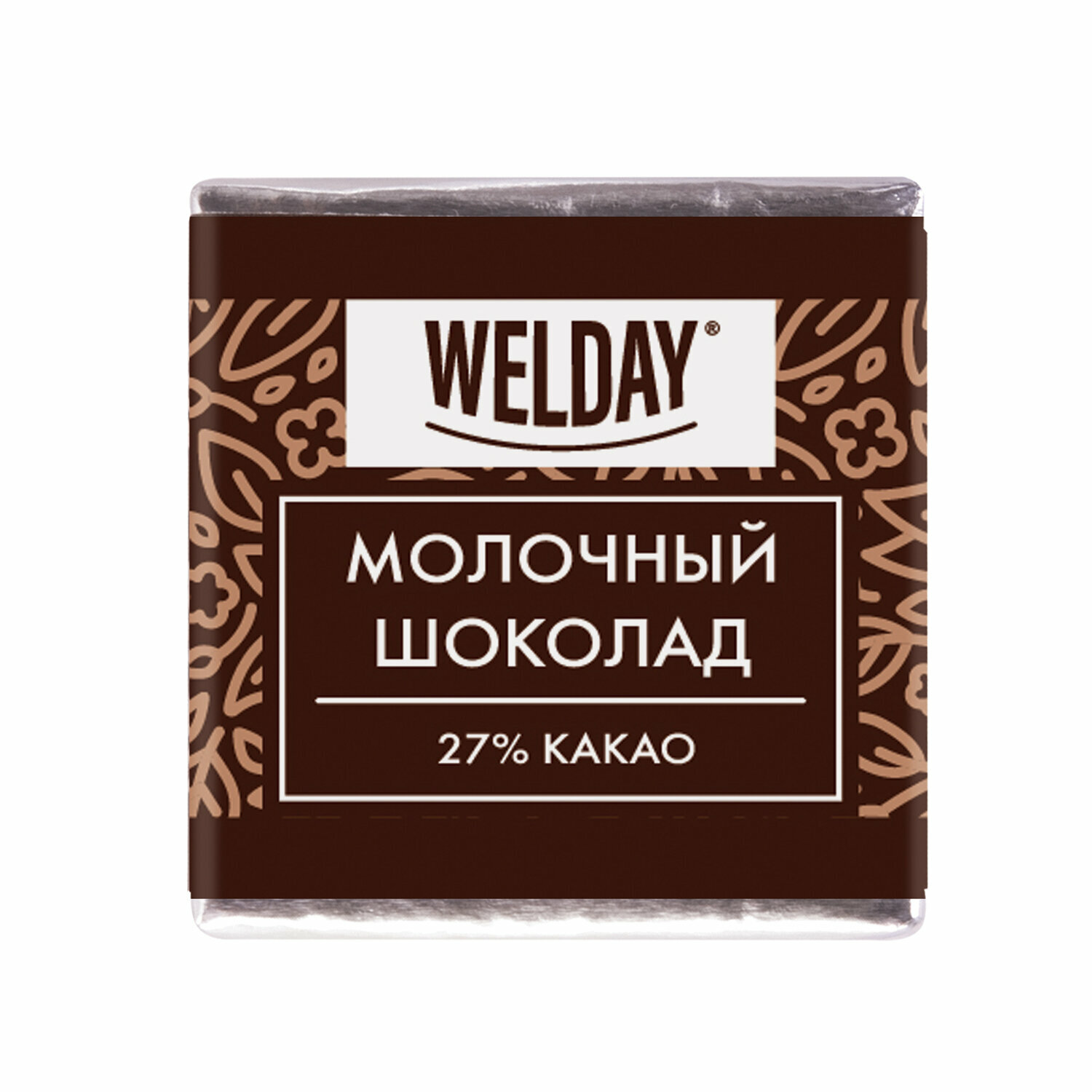 Шоколад порционный WELDAY "Молочный 27%", 800 г (160 плиток по 5 г), пакет - фотография № 9