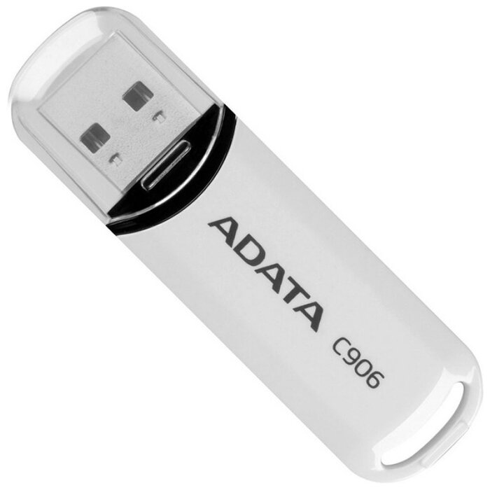ADATA Накопитель USB flash 16ГБ ADATA Classic C906 AC906-16G-RWH, белый (USB2.0)