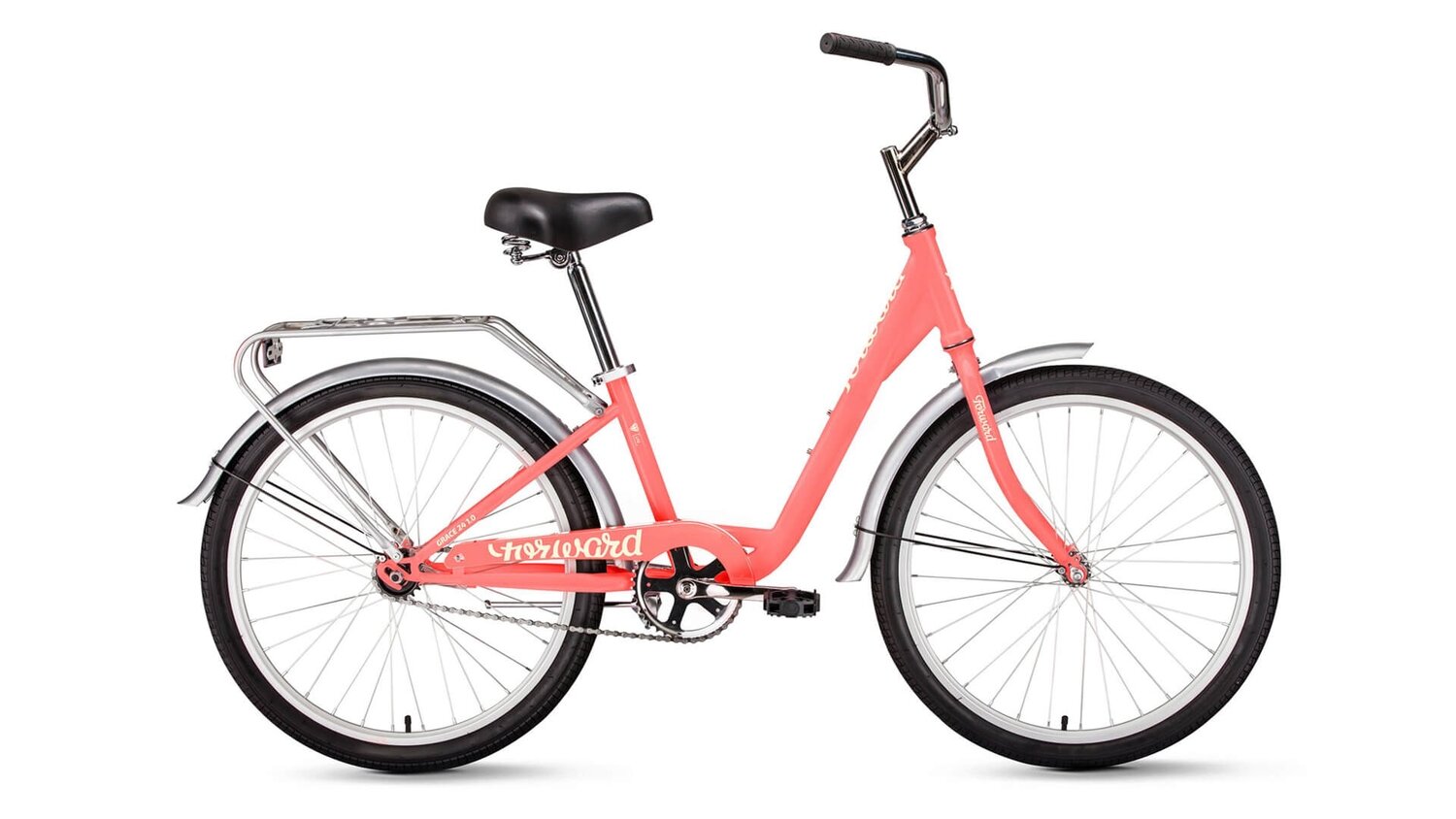 Подростковый велосипед Forward Grace 24 год 2022 цвет Розовый-Желтый