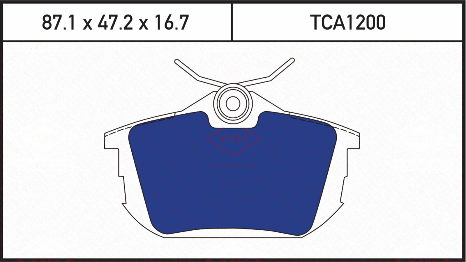 Колодки тормозные дисковые задние MITSUBISHI Carisma/Colt/Space star 95- SMART Forfour 04- VOLVO