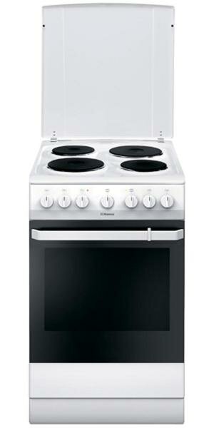 Плита Электрическая Hansa FCEW54109 белый эмаль (металлическая крышка)