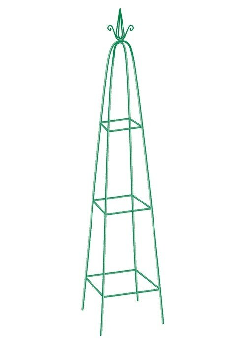 PALISAD Пирамида садовая декоративная для вьющихся растений, 198 х 33 см, пирамида Palisad