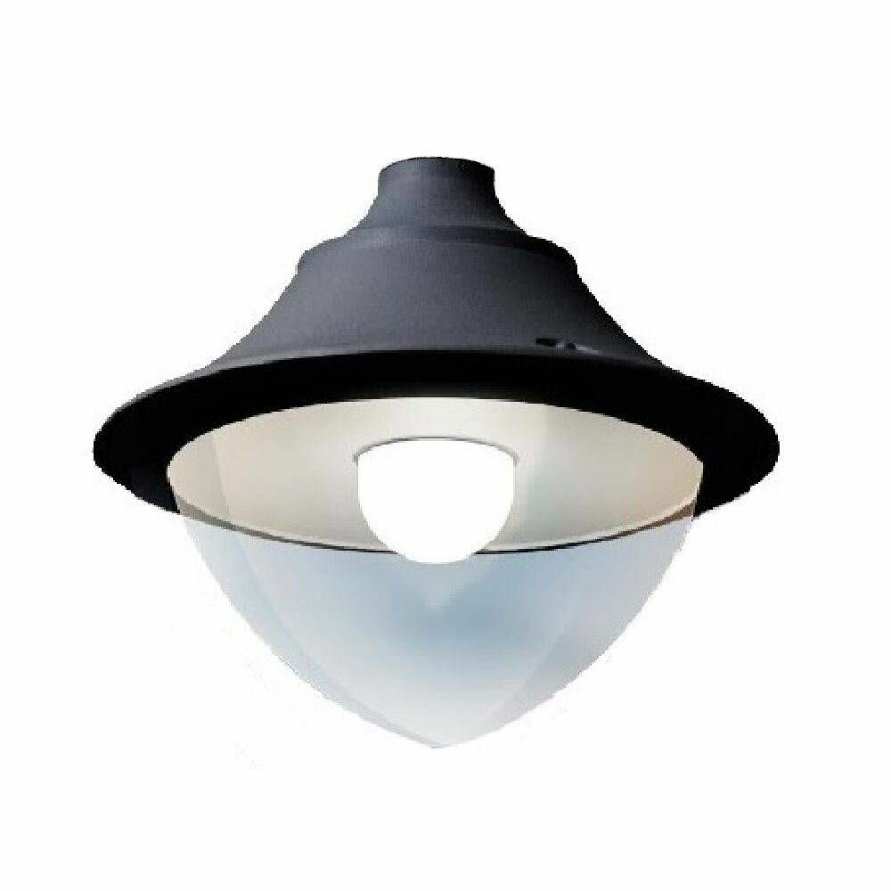 Уличный фонарь на столб FUMAGALLI VIVI V50.000.000.AXR1R, Черный и Прозрачный, с лампой 1500Lm, 3000К