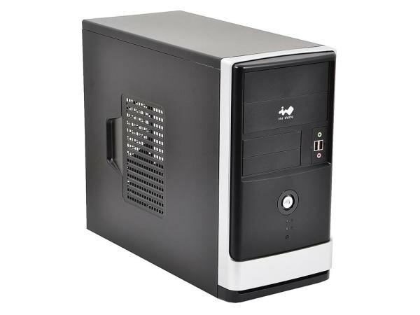 Корпус microATX InWin EMR002 450 Вт чёрный серебристый