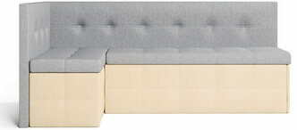 Кухонный угловой диван-кровать Домино 2, механизм Выкатной, 178х104х78 см, кухонный уголок, ППУ, ящик для белья, без подлокотников