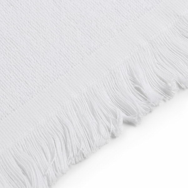 Полотенце махровое "Fringe" 30х60 см, цвет белый, 100% хлопок, 380 гр/м2 - фотография № 3