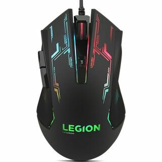 Компьютерная мышь Lenovo Legion M200 RGB черный (GX30P93886)