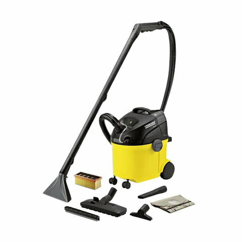 Пылесос моющий KARCHER (керхер) SE 5.100, потребляемая мощность 1400 Вт, желтый, 1.081-200.0