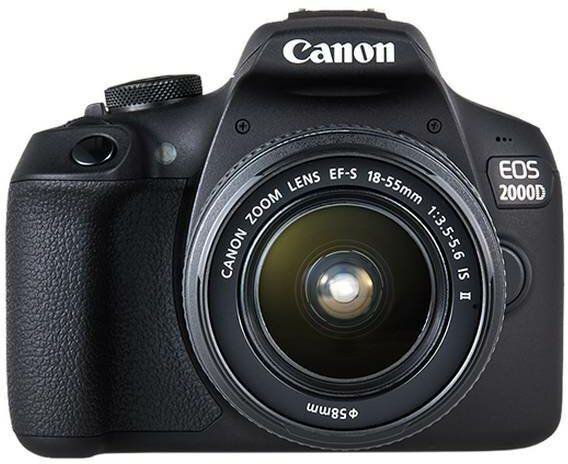 Фотоаппарат Canon EOS 2000D KIT черный, 1 объектив (2728c003)