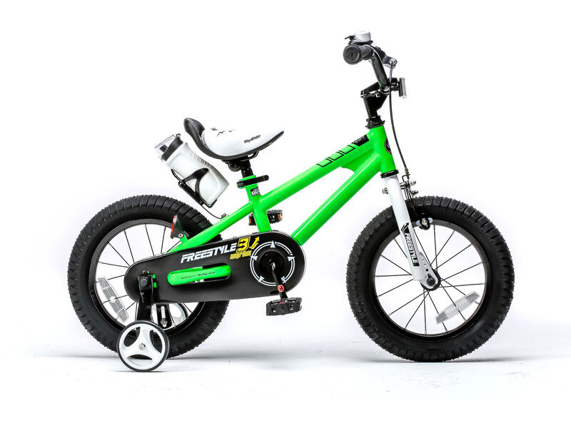 Детский велосипед Royal-baby Royal Baby Freestyle Steel 14, год 2022, цвет Зеленый