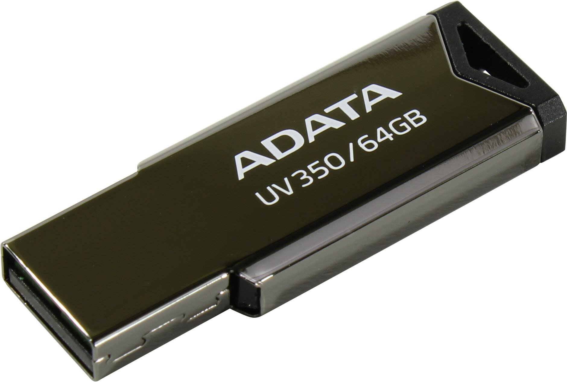 ADATA Накопитель USB flash 64ГБ ADATA UV350 AUV350-64G-RBK, серебр. (USB3.2)