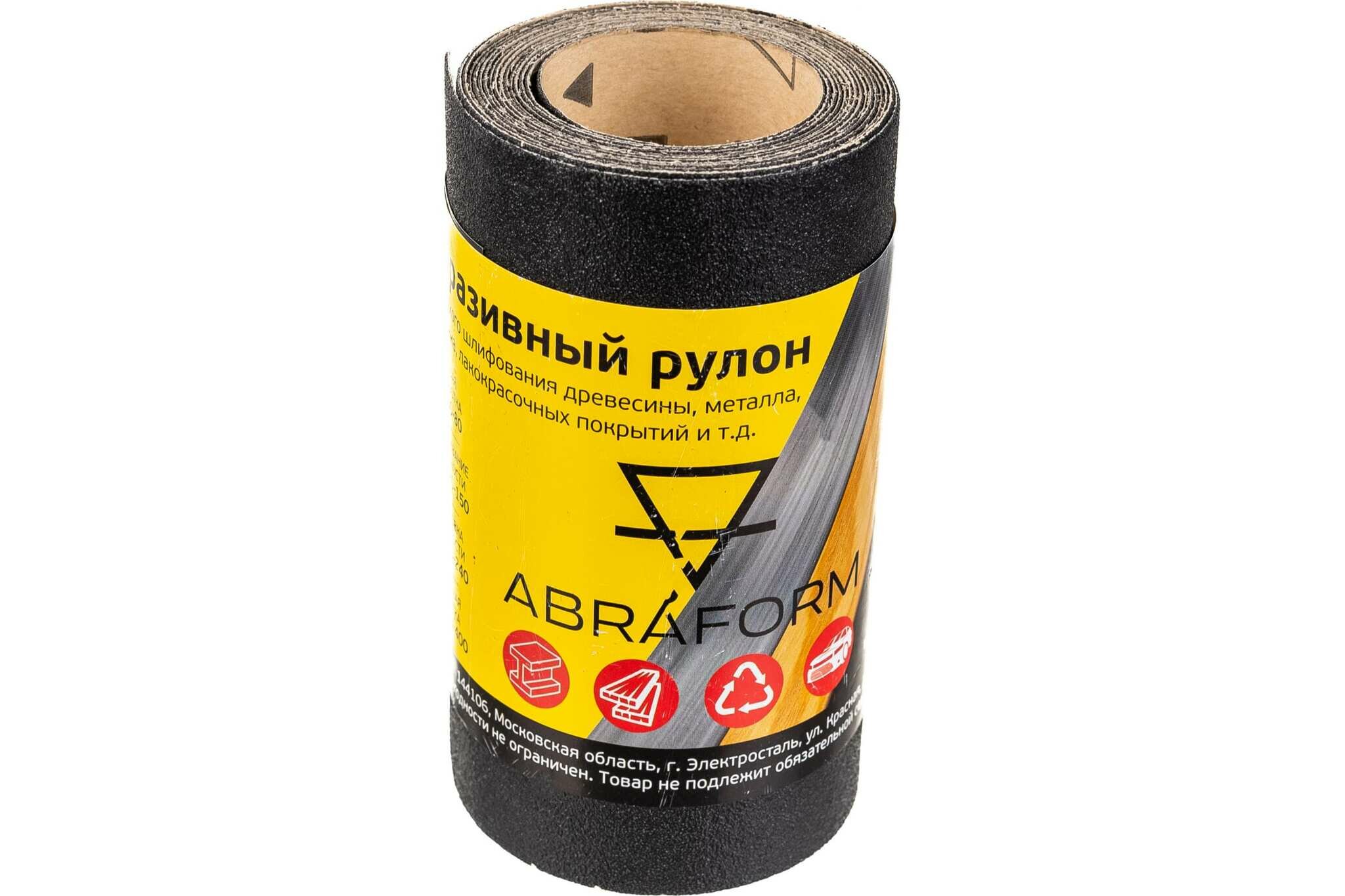 Рулон абразивный БУМ (115x2500 мм; P100) ABRAFORM afr115-2500-100