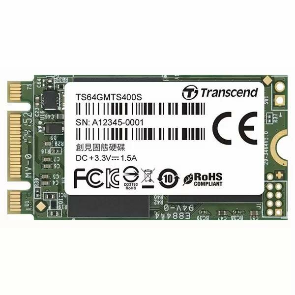 Внутренний накопитель SSD Transcend 400S 64Gb