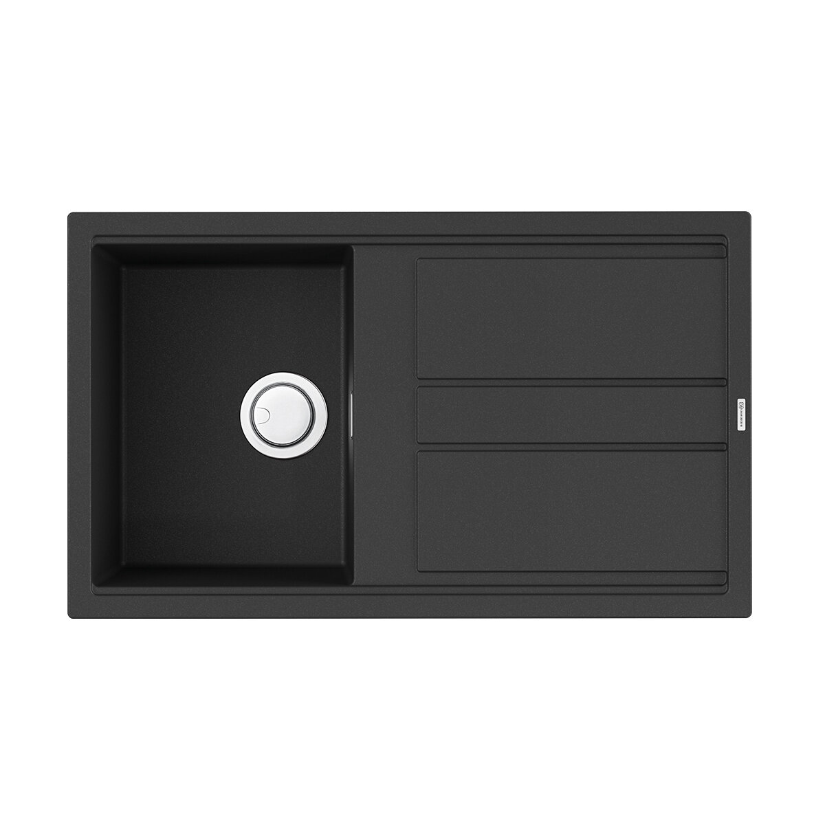 Кухонная мойка Omoikiri Kitagawa 86-GB с донным клапаном графит