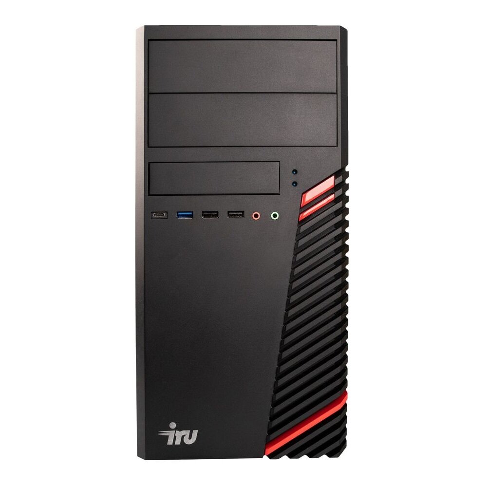 iRu Office 510H5SM MT i3 10105, 16Gb/SSD256Gb, UHDG 630, Free DOS, black