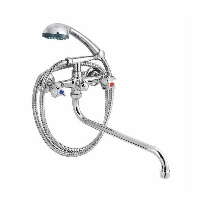 фото Смеситель для ванны с душем двуручный стандарт-а ПСМ-156-К/50 Профсан PSM-156-50