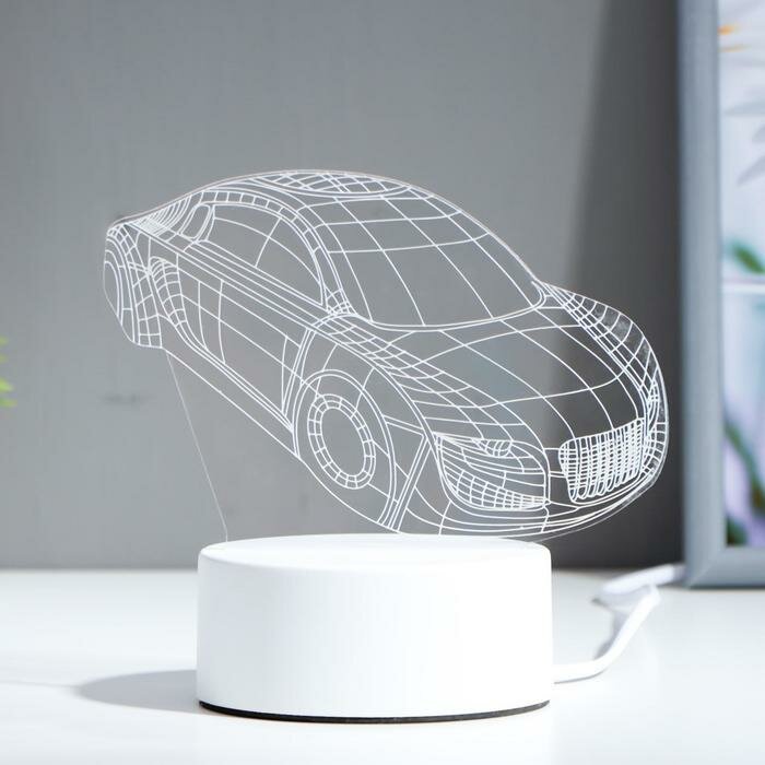 RISALUX Светильник "Авто" LED 3 режима белый от сети 10,5x13x20,5 см - фотография № 2