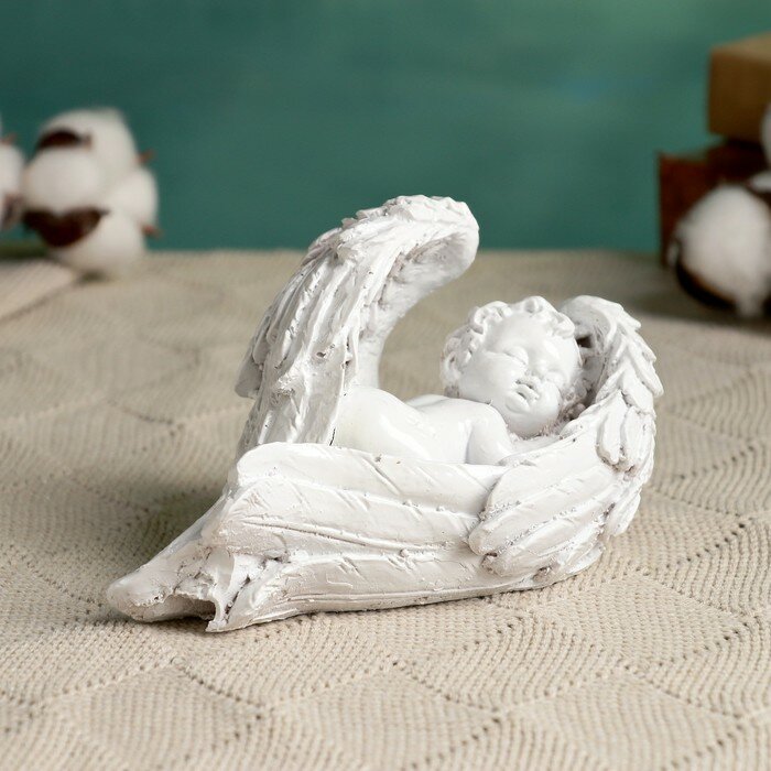 Фигура "Ангел малыш спит" 15х9х9см - фотография № 2