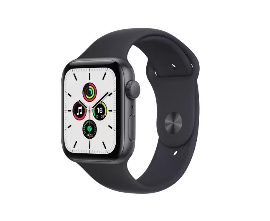 Смарт часы Apple Watch SE GPS 44mm Aluminum Case with Sport Band Space Gray/Midnight