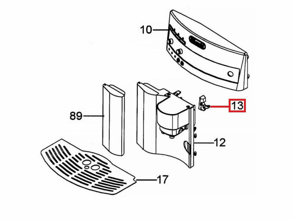 Держатель заварочного устройства кофемашины DeLonghi 5332142600 - фотография № 2