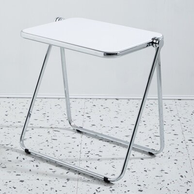 Стол складной для кафе и офиса с прозрачной столешницей (утолщенный непрозрачный белый вес 7,3 кг) - фотография № 1
