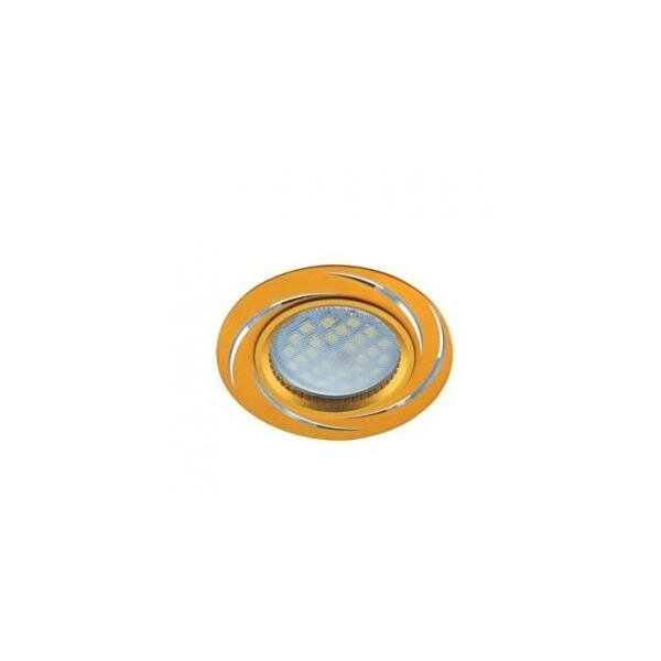 Встраиваемый светильник Ecola DL3181 MR16 GU5.3 св-к литой матовый Золото/Алюм Вихрь FG1607EFF (5 шт.)