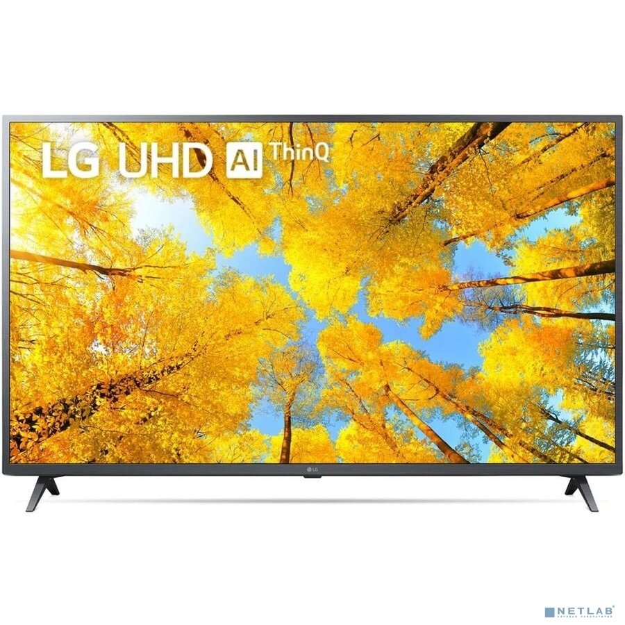 LG Телевизор LG 43" 43UQ76003LD.ADKG темный металлик 4K Ultra HD 60Hz DVB-T DVB-T2 DVB-C DVB-S DVB-S2 WiFi Smart TV (RUS) Серый
