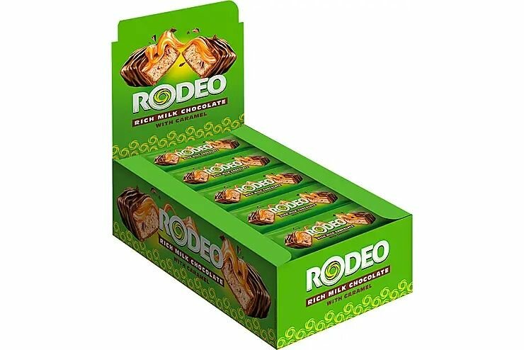 Шоколадный батончик Rodeo,21 шт по 30 г