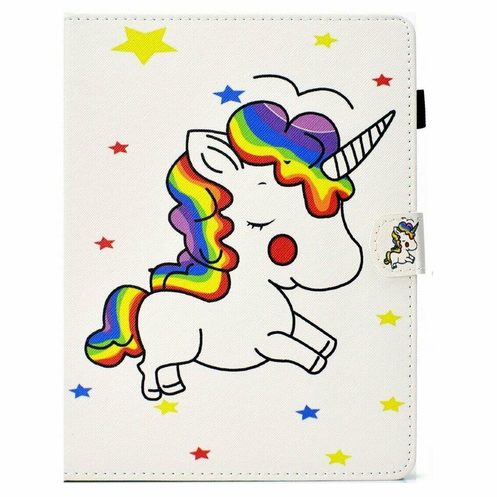 Универсальный чехол Coloured Drawing для планшета 10 дюймов (Unicorn)