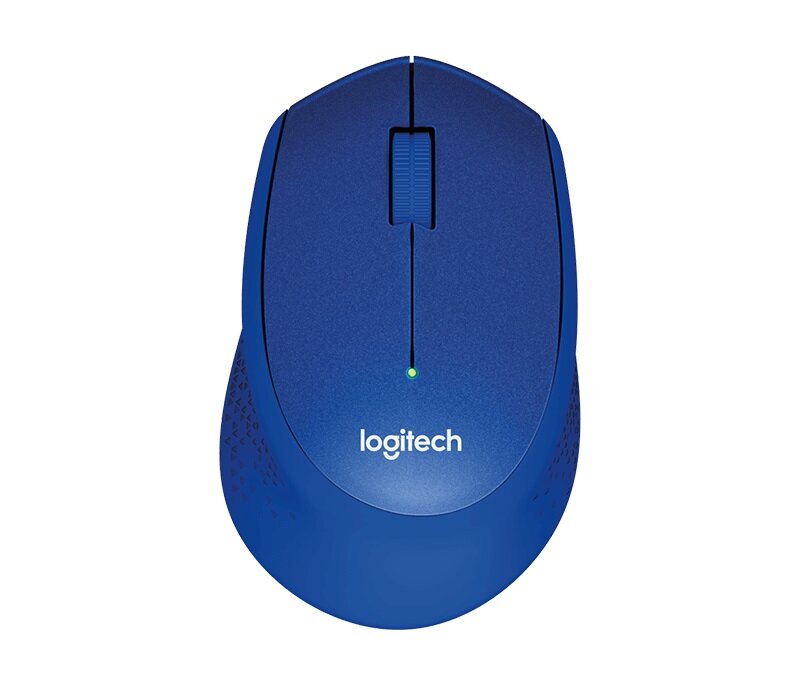 Мышь Logitech M330 Silent Plus синий оптическая (1000dpi) беспроводная USB (2but)