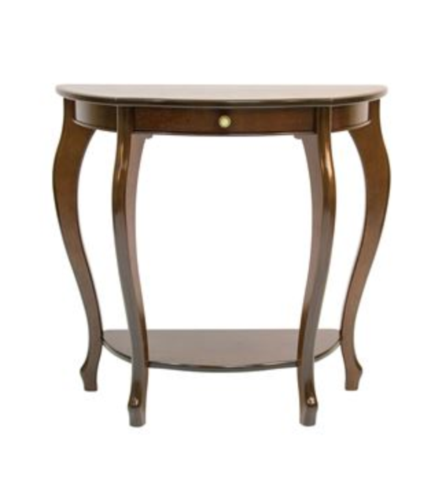 фото Консольный стол Элегант с ящиком деревянный орех