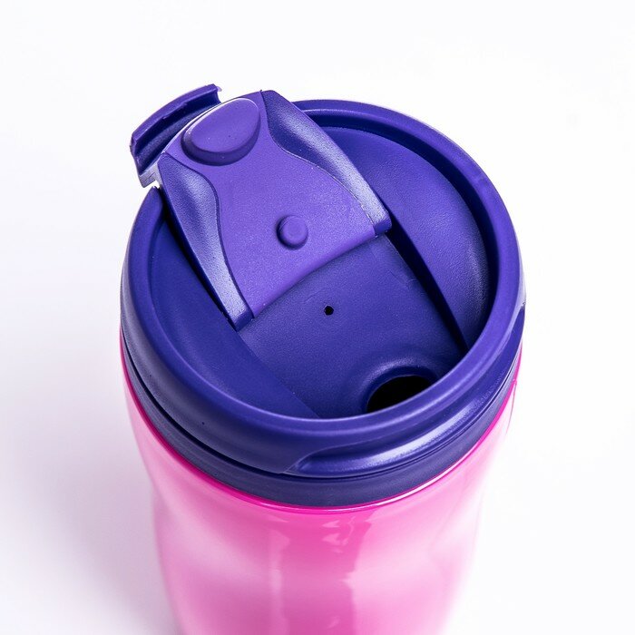 Термостакан, розово-фиолетовый неон, 350 мл - фотография № 5