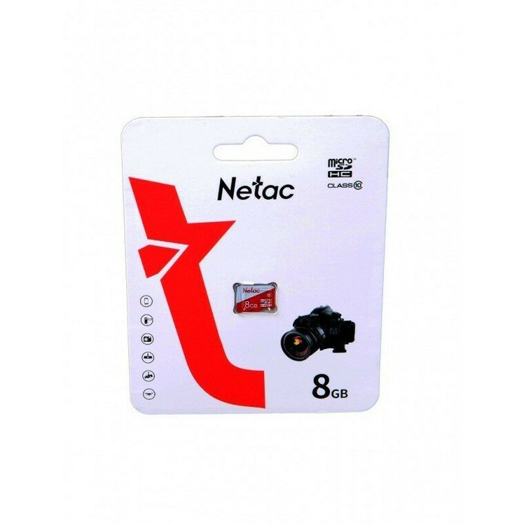 Карта памяти MicroSD 8Гб Netac P500 ECO (NT02P500ECO-008G-S)