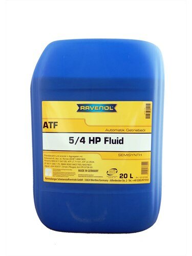 Масло трансмиссионное RAVENOL ATF 5/4 HP Fluid, 20 л