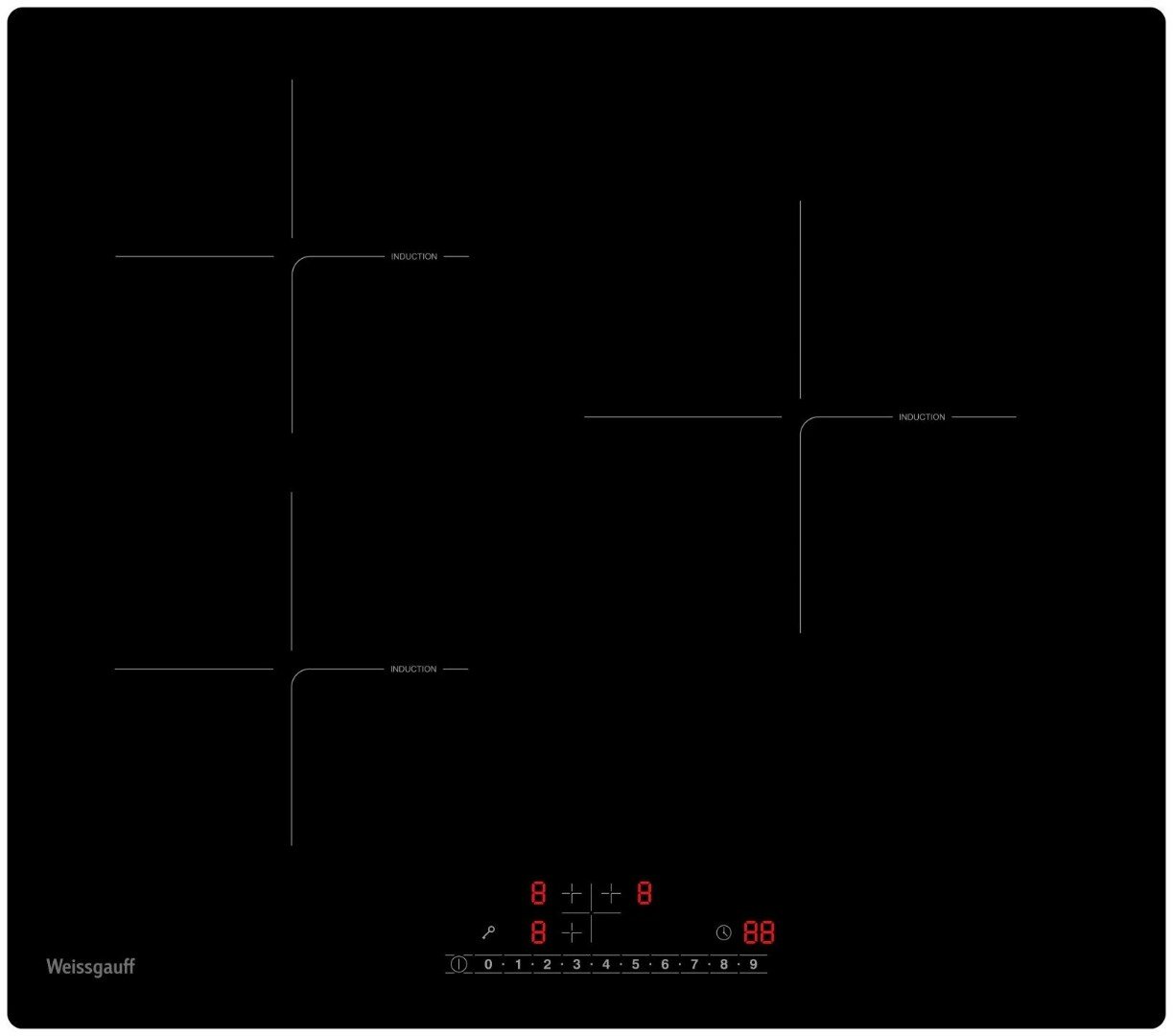 Варочная панель WEISSGAUFF HI 630 BSC черный