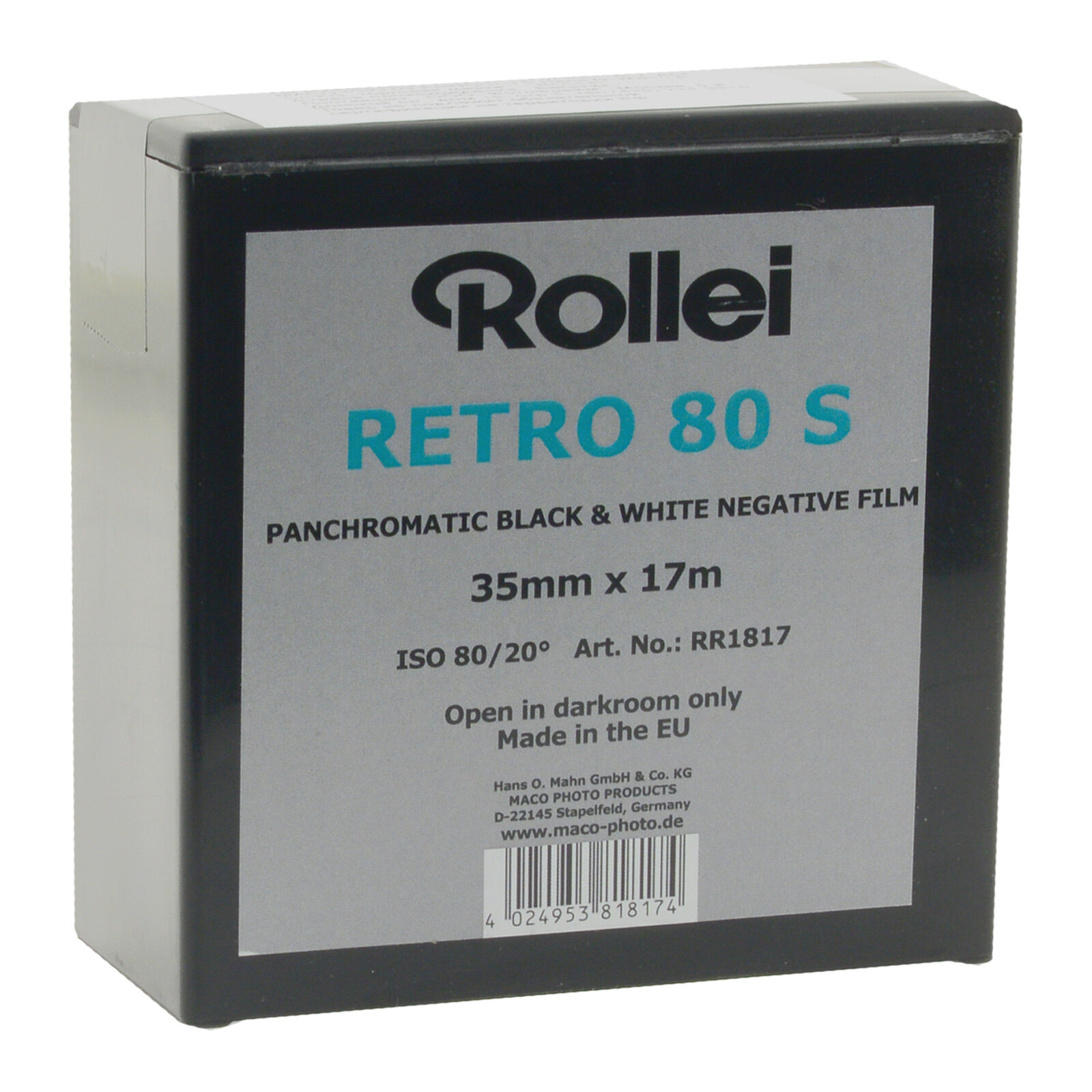 Фотопленка Rollei Retro 80S 35мм 17м