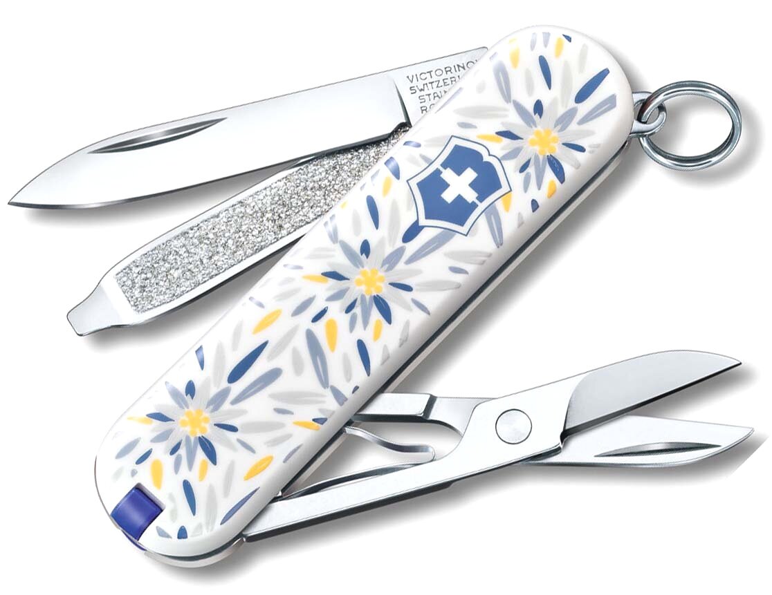 Нож перочинный Victorinox Classic Alpine Edelweiss, Le 2021, 58мм 7функций, 0.6223.L2109