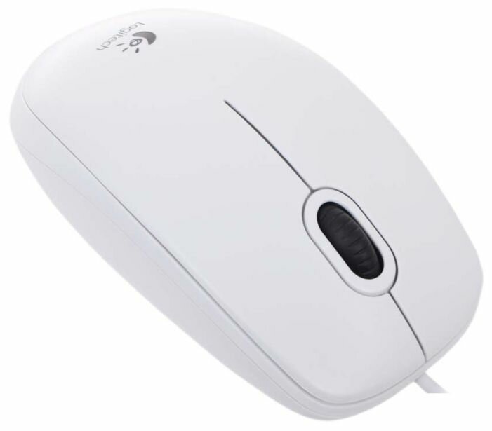 Компьютерная мышь Logitech B100 White (910-003360)