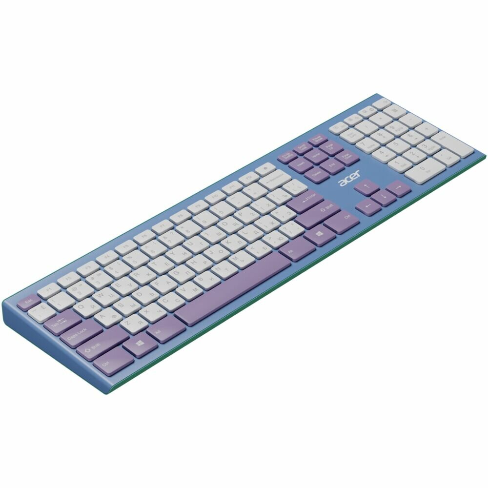 Клавиатура+мышь Acer OCC200 Wireless Purple/Green