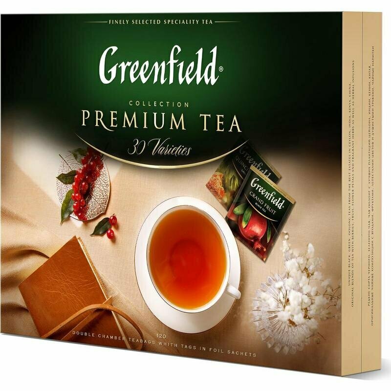 Чай Greenfield Premium Tea ассорти 120 пакетиков, 218132 - фотография № 2